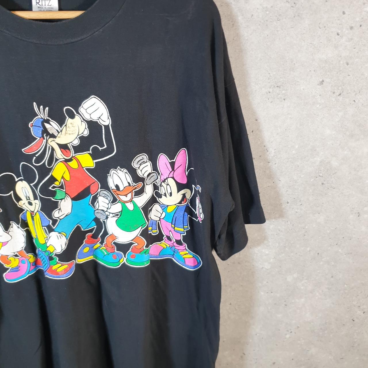 Vintage Ritz Disney Mickey Mouse 90s USA Single Stitch T Shirt Men’s Large Black