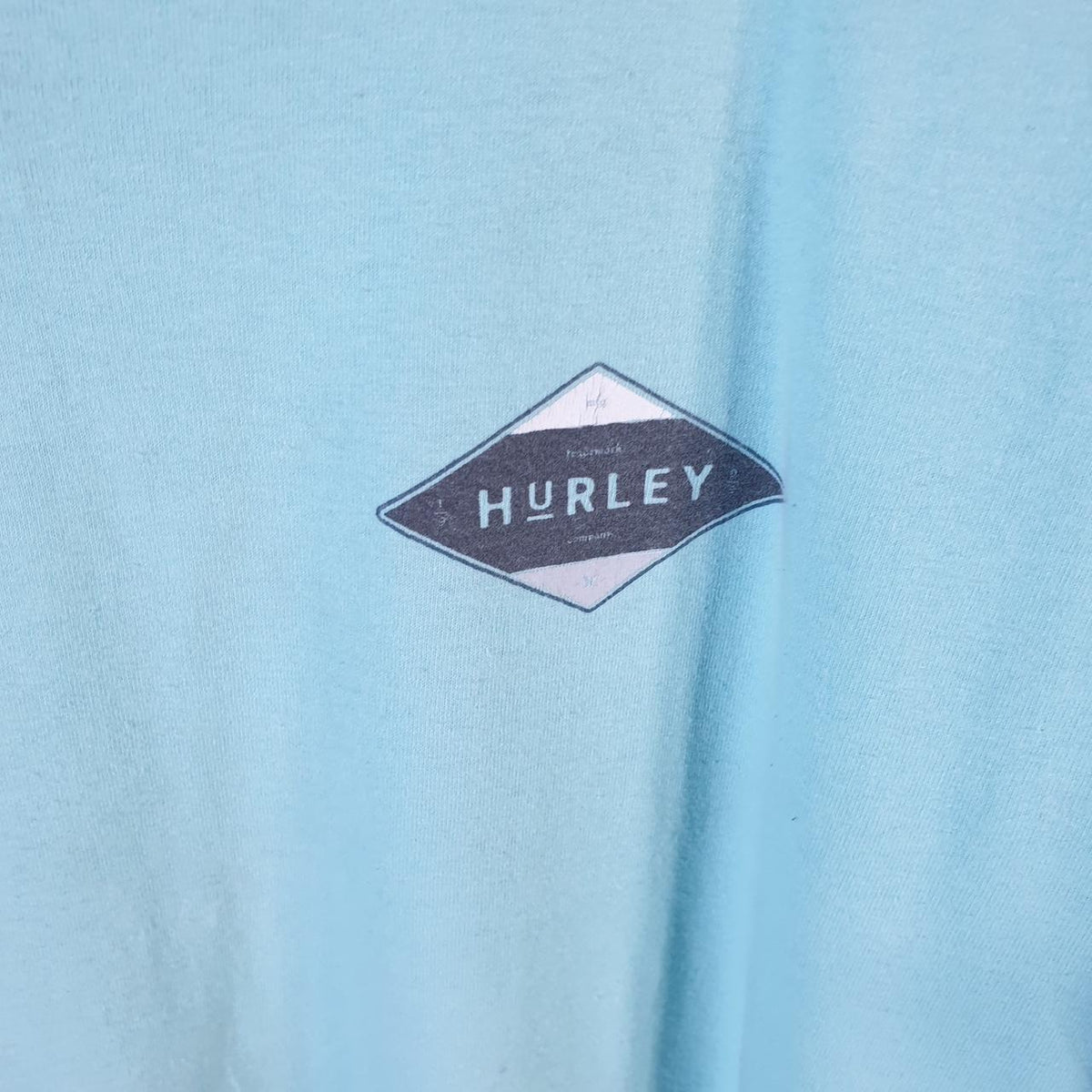 Vintage Hurley Graphic T Shirt Men’s Large Blue Casual Sports Logo Athletic