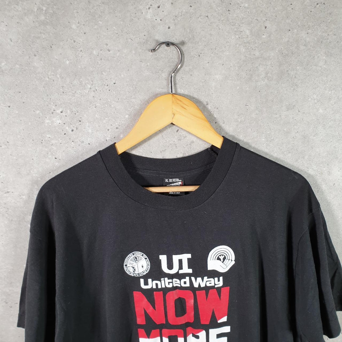 Vintage Screen Stars Best Workers Union USA Single Stitch T Shirt Men’s XL Black Big Fish Vintage
