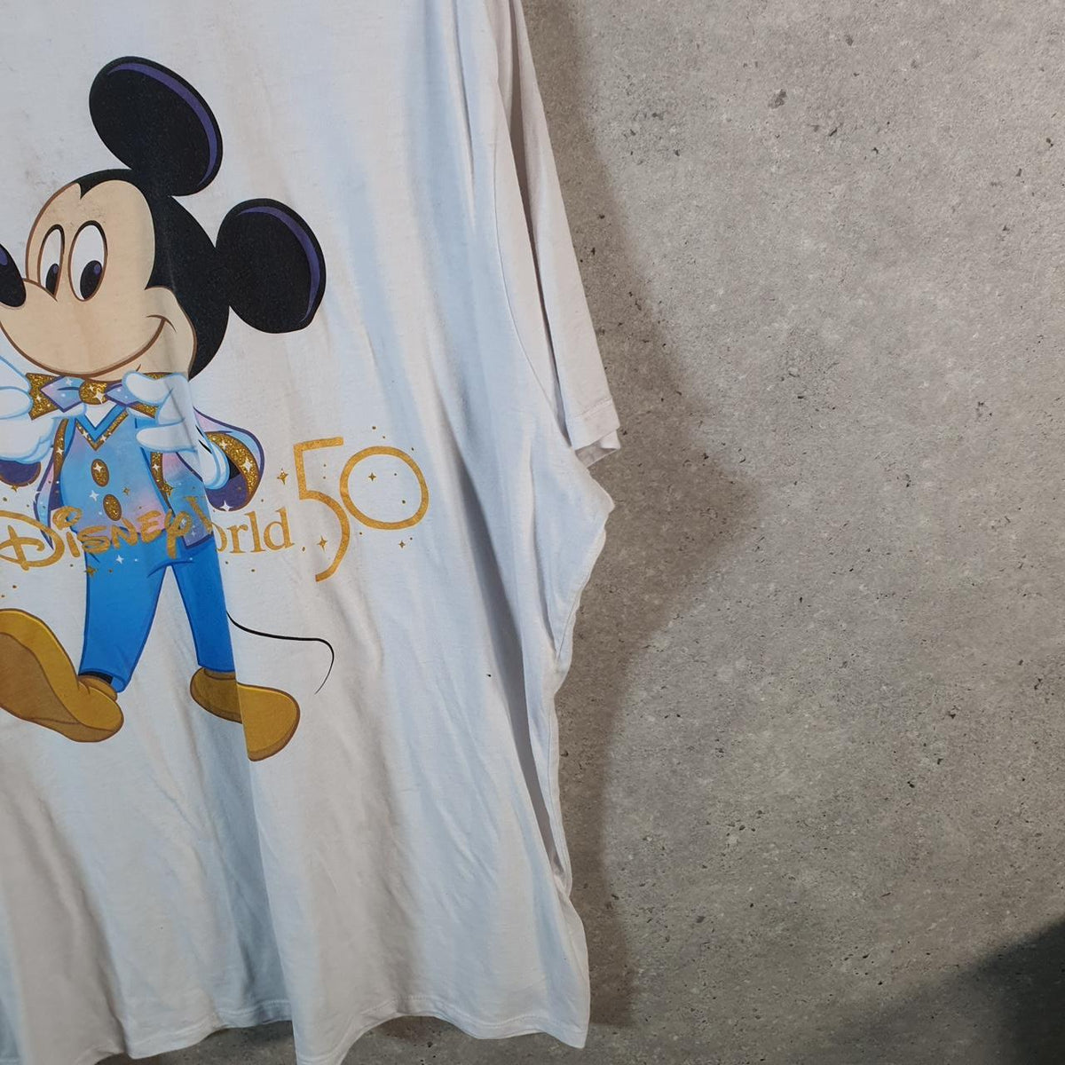 Vintage Disney Land Mickey Mouse T Shirt Men’s 3XL White Graphic Cartoon