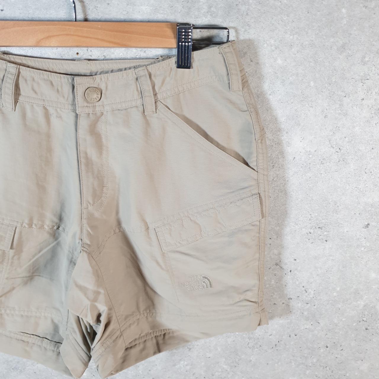 Vintage The North Face TNF Shorts Jorts Chino Cargo Womens UK8 Beige Baggy Cotton