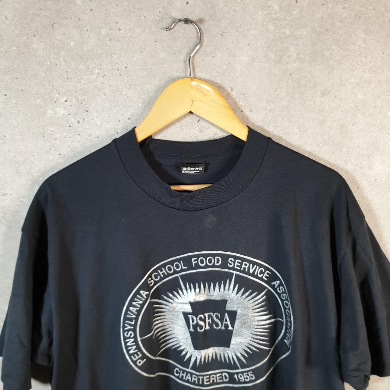 Vintage Best Fruit of the Loom Pennsylvania School USA Single Stitch T Shirt Men’s XL Black Big Fish Vintage