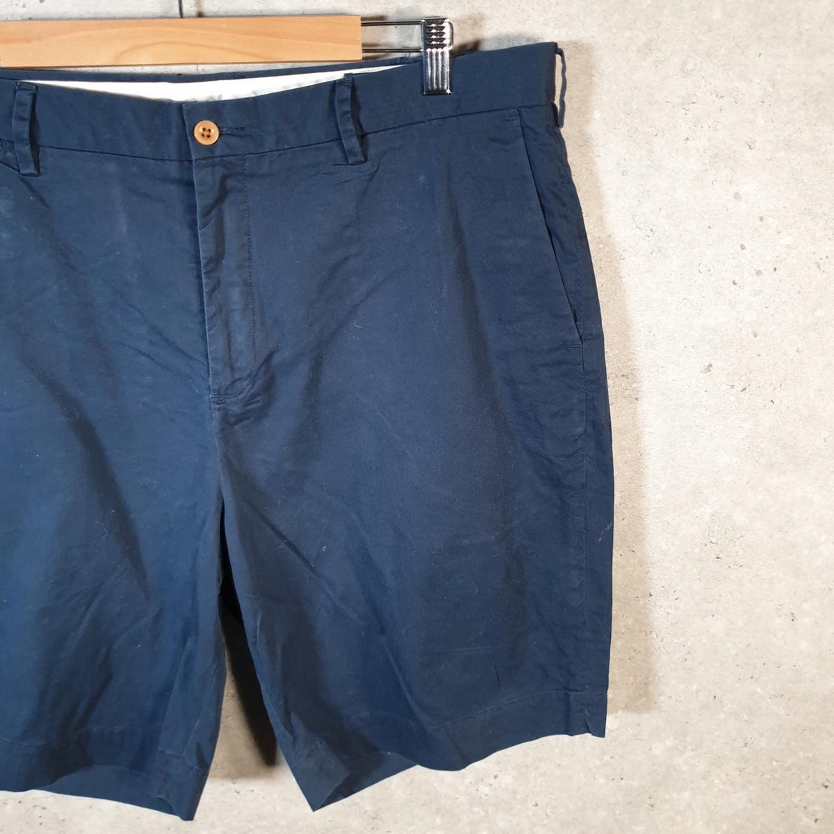 Vintage Ralph Lauren Polo Shorts Jorts Chino Cargo Men’s W38 Navy Blue Baggy Cotton