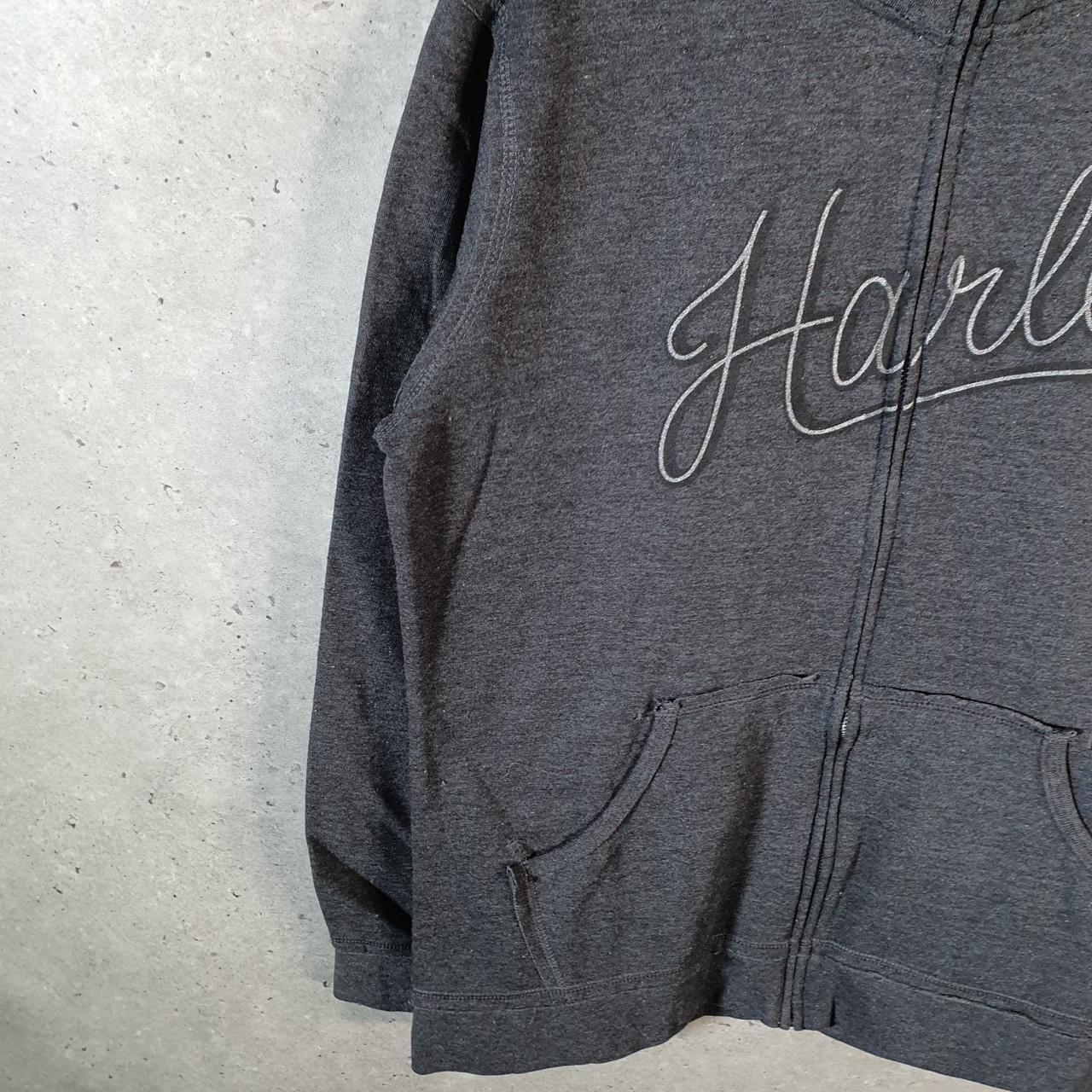 Vintage Harley Davidson 2019 Cleveland Ohio Sweatshirt Mens Large Grey Full Zip USA