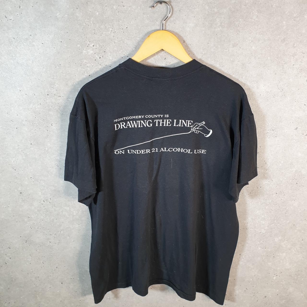 Vintage Platinum Ts Band Battle Montgomery 90s USA Single Stitch T Shirt Men’s XL Black