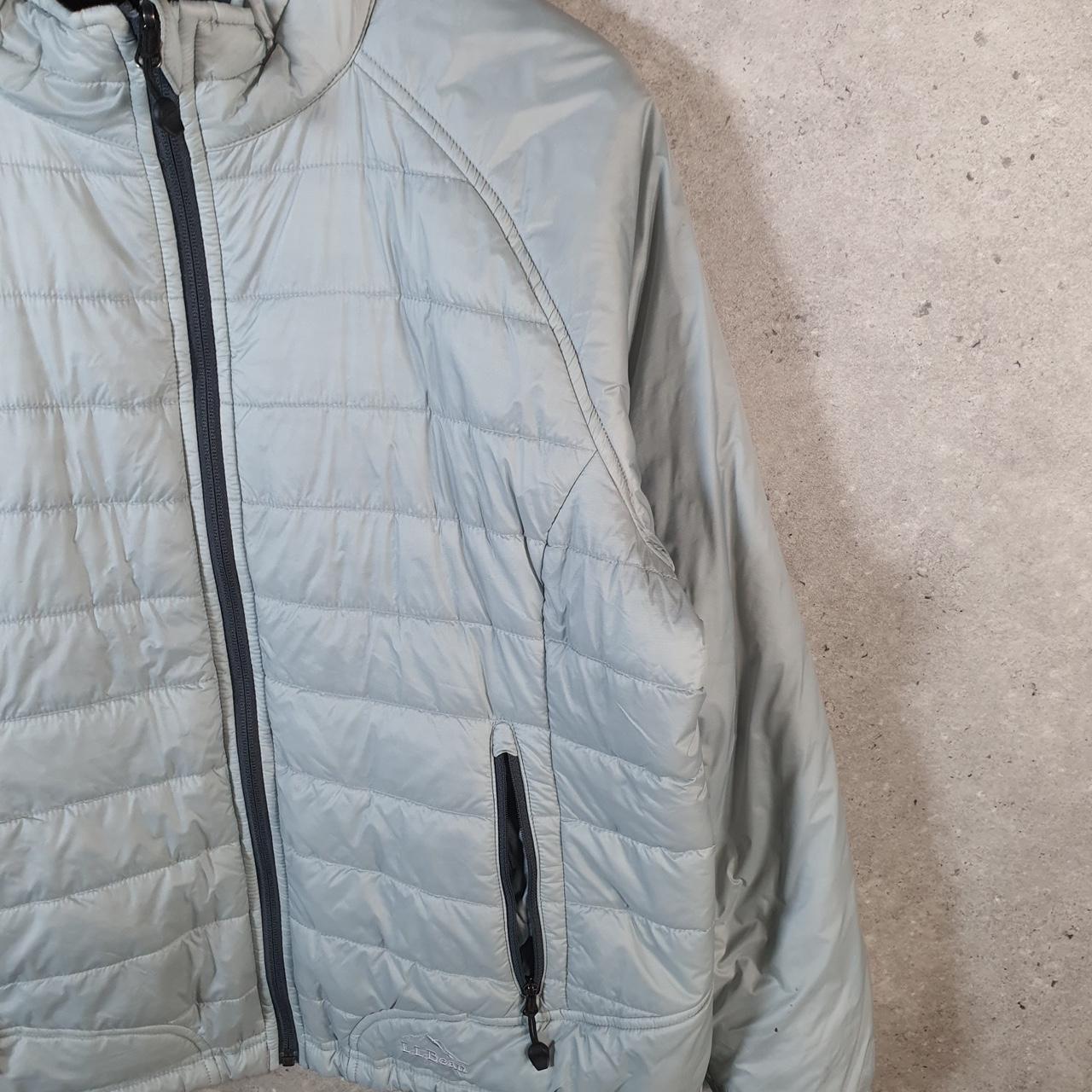 Vintage L.L. Bean Downtex Puffer Jacket Mens Large Grey Waterproof Shell