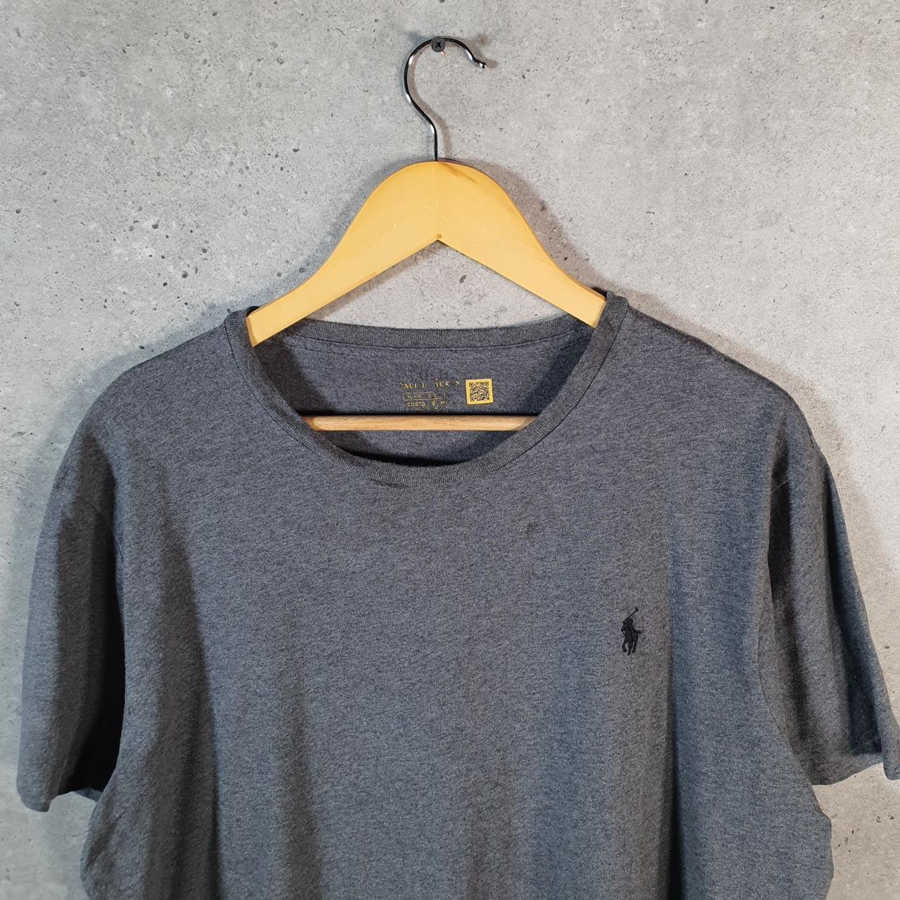 Vintage Ralph Lauren Polo Sport T Shirt Men’s XL Grey Custom Slim Fit Embroidered Pony C8670