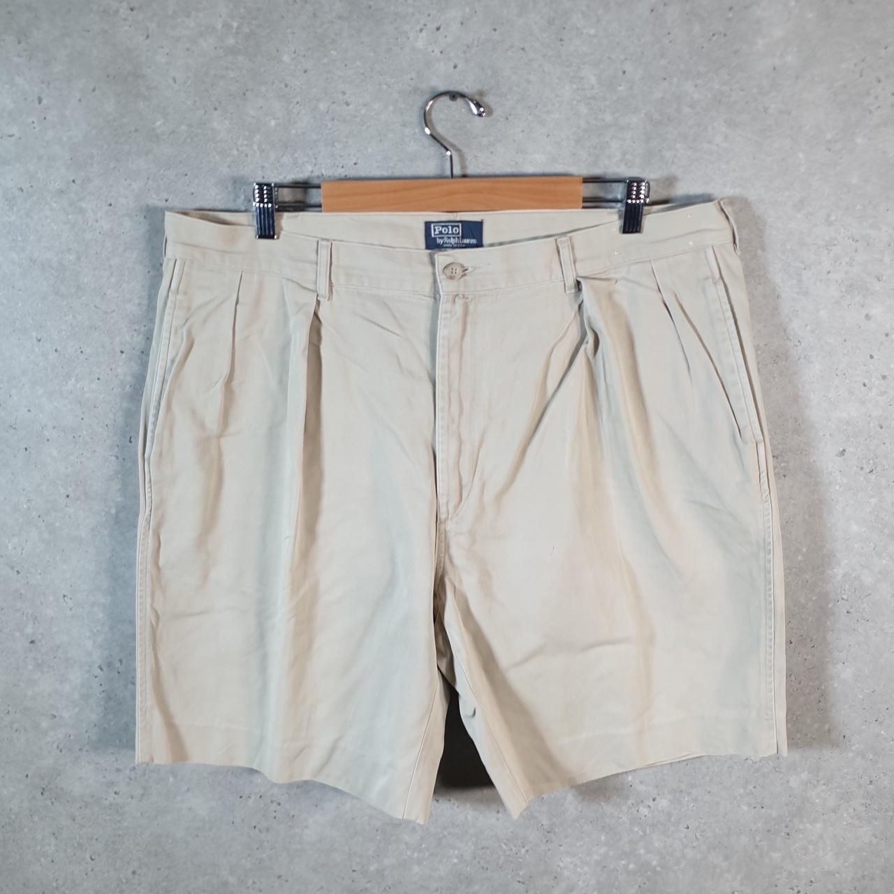 Vintage Ralph Lauren Polo Shorts Jorts Chino Cargo Men’s W40 Brown Baggy Cotton A4366