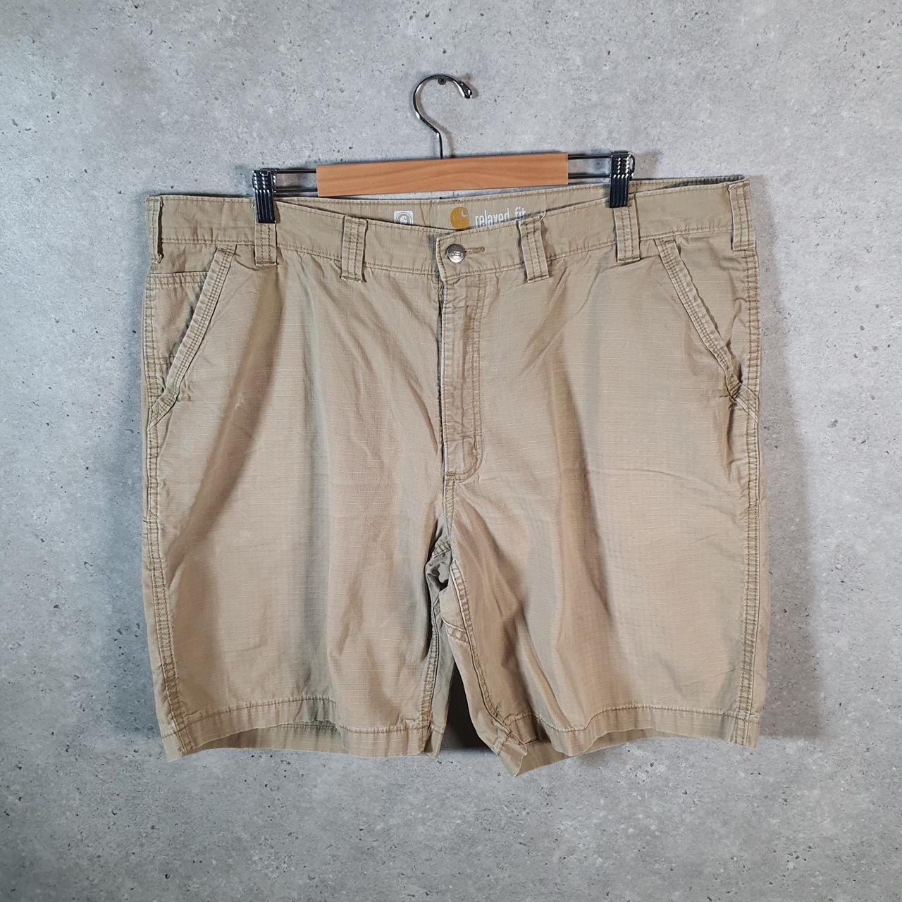 Vintage Carhartt Baggy Carpenter Shorts Jorts Cargo Men’s W44 Brown Relaxed Fit Workwear A4838