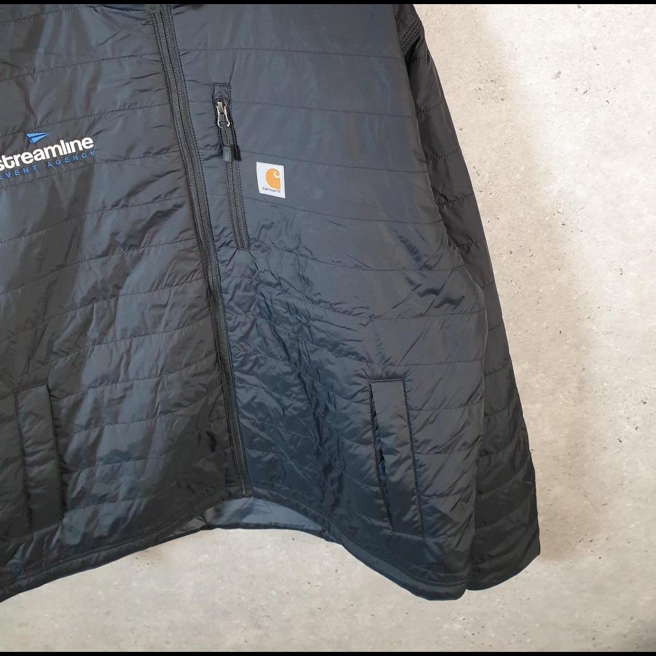 Carhartt Puffer Jacket Mens XL Black Down Rain Defender Padded