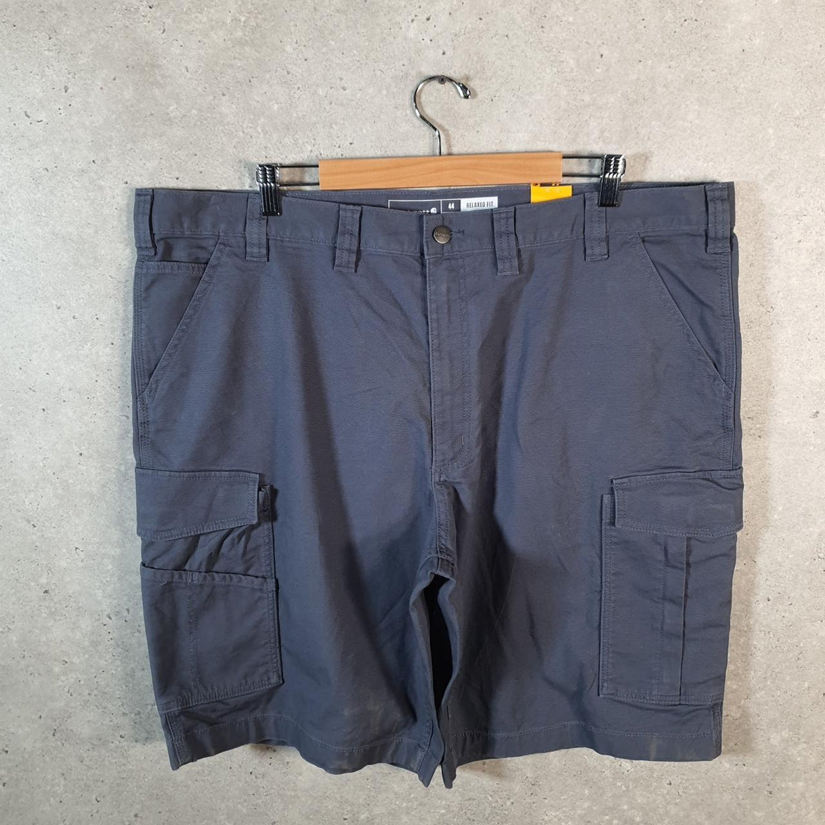 Vintage Carhartt Baggy Carpenter Shorts Jorts Cargo Men’s W44 Grey Relaxed Fit Workwear Big Fish Vintage