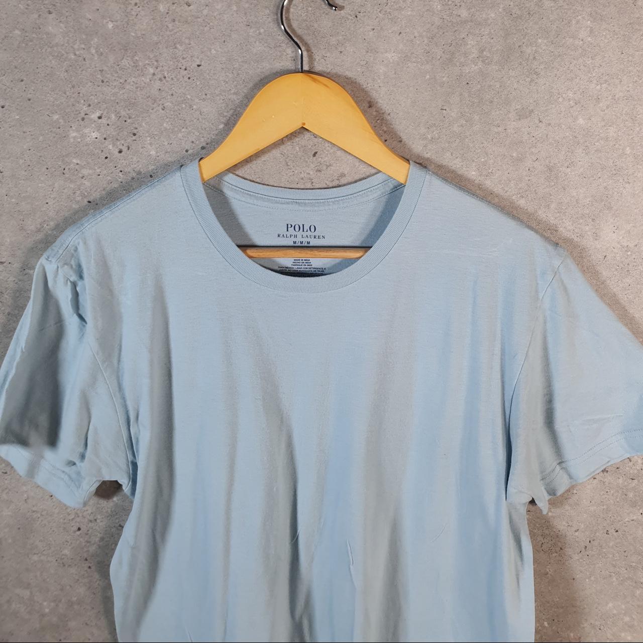 Vintage Ralph Lauren Polo Sport T Shirt Men’s Medium Blue Classic Fit Embroidered Pony C8678