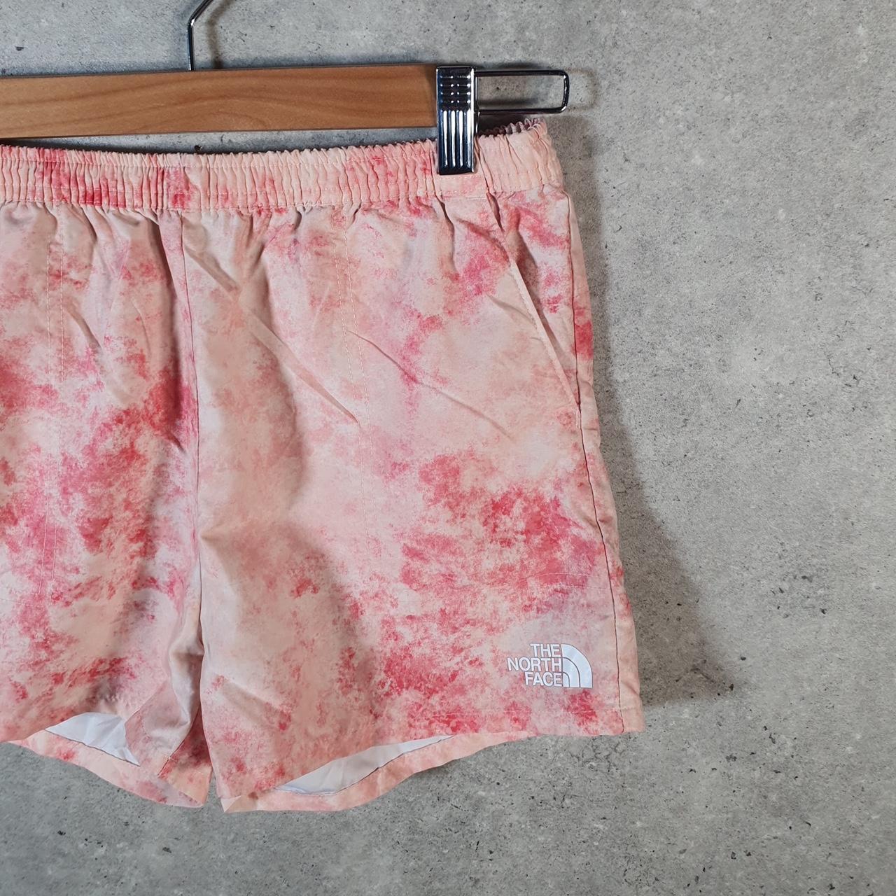 Vintage The North Face TNF Shorts Jorts Chino Cargo Girls Large Pink Baggy Cotton