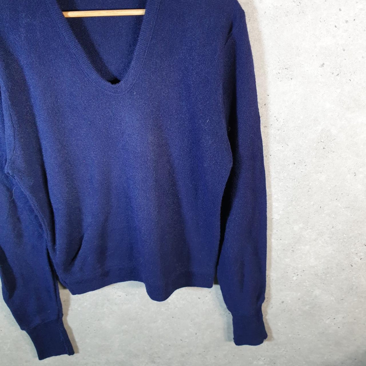 Vintage Izod Lacoste Knit Sweater Mens Large Slim Fit Navy Blue Y2K Jumper Logo