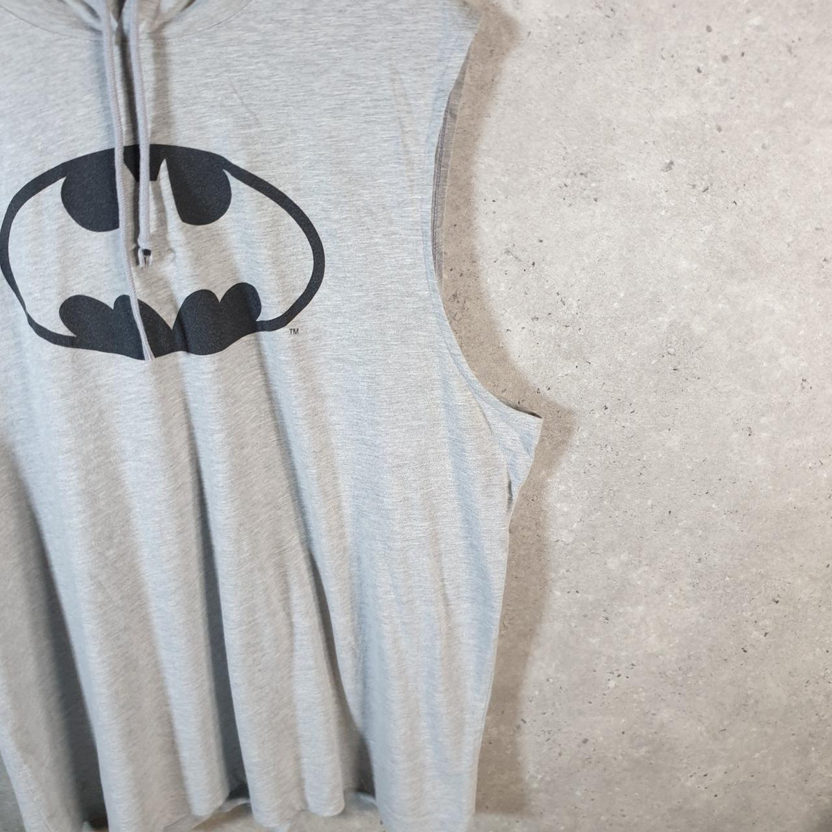 Vintage Batman Gotham City Boxing Gym Hoodie Men’s XL Grey Graphic Cartoon