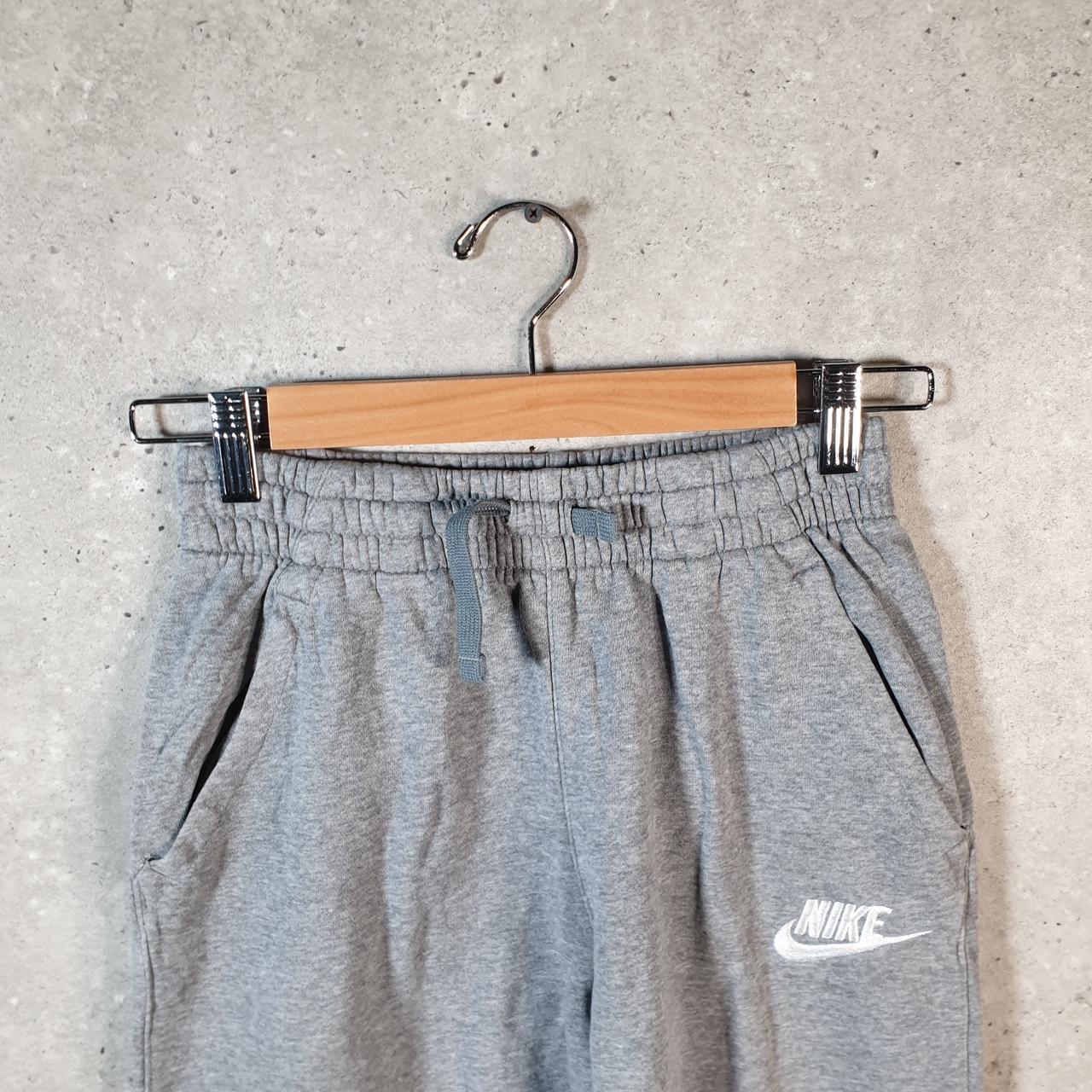 Vintage Nike Club Sweatpant Joggers Womens Large Grey Swoosh Sports Tracksuit Big Fish Vintage