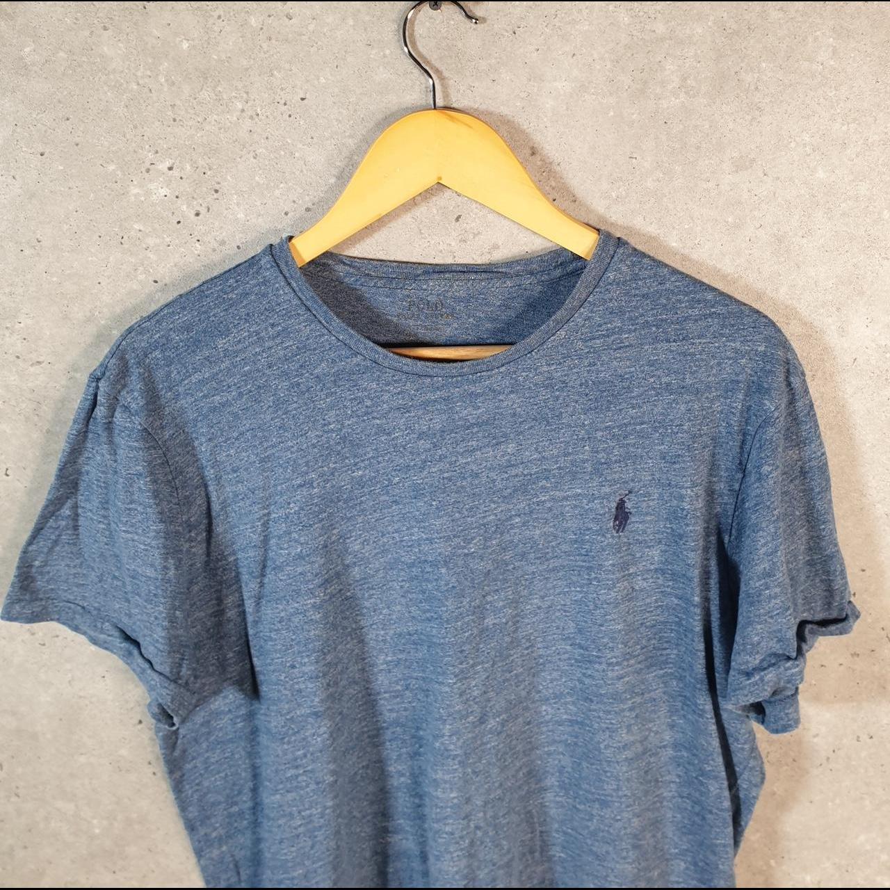 Vintage Ralph Lauren Polo T Shirt Men’s Small Blue Embroidered Classic Fit Pony C8604