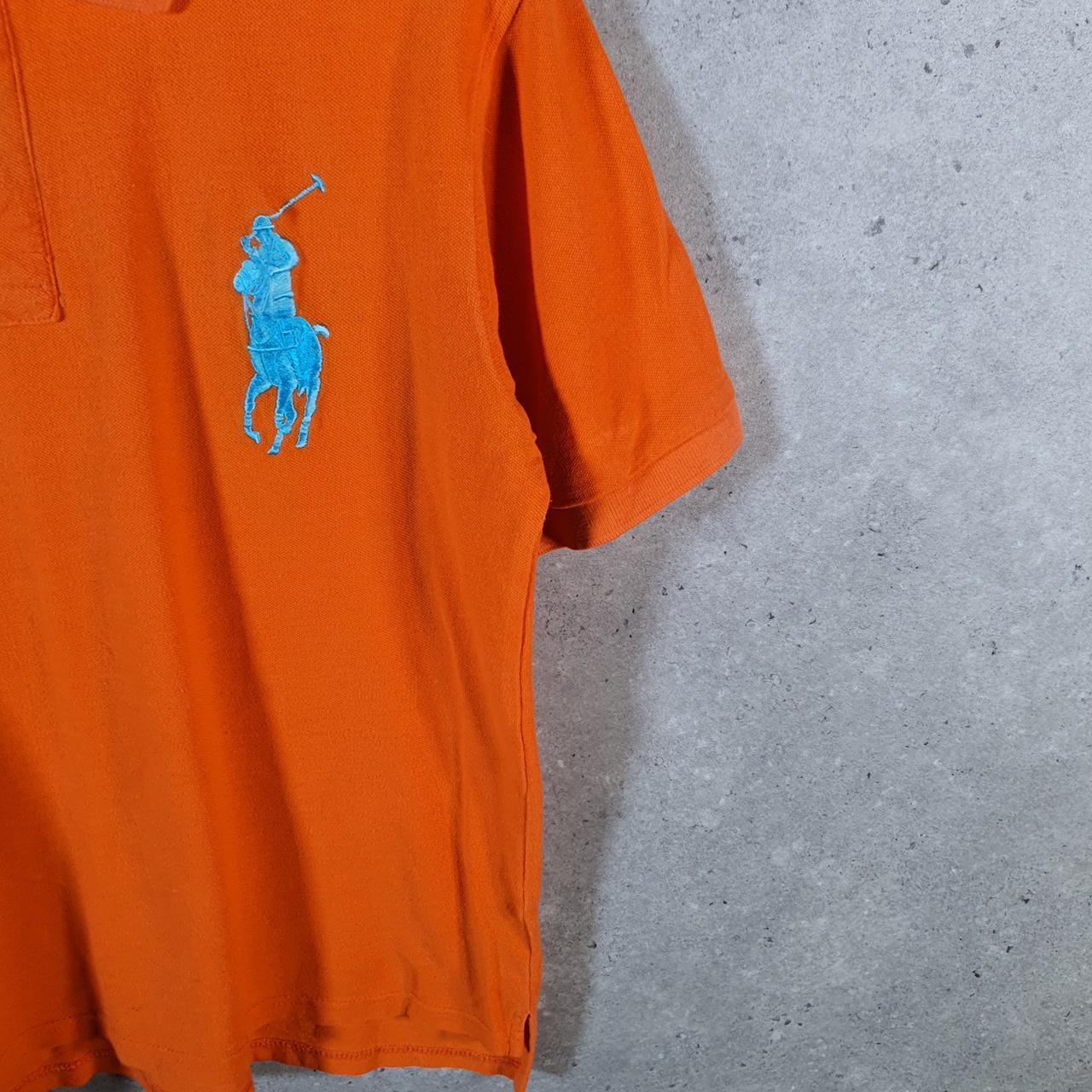 Vintage Ralph Lauren Polo Shirt Men’s Small Orange Classic Fit Chief Keef Big Pony