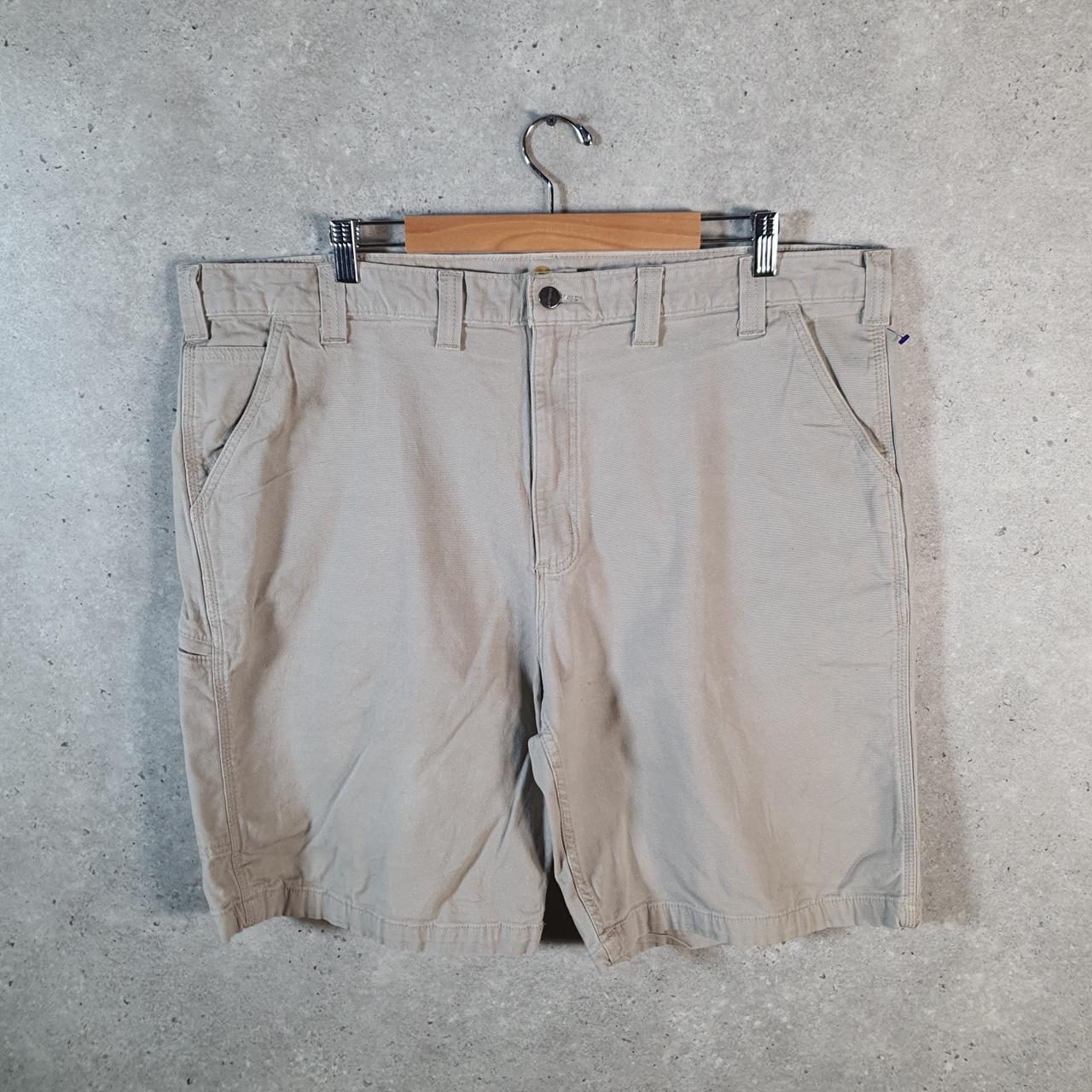 Vintage Carhartt Baggy Carpenter Shorts Jorts Cargo Men’s W44 Brown Relaxed Fit Workwear A4720