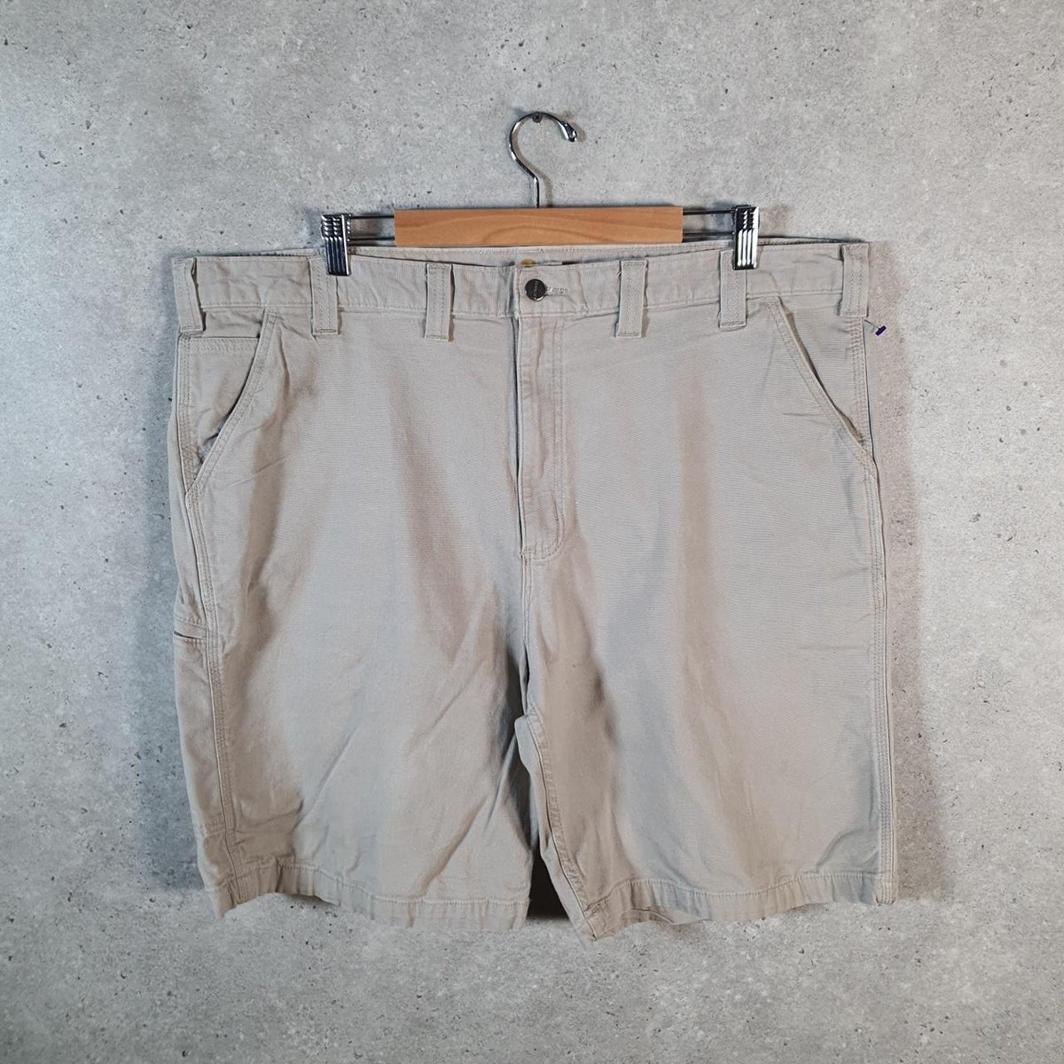 Vintage Carhartt Baggy Carpenter Shorts Jorts Cargo Men’s W44 Brown Relaxed Fit Workwear A4720
