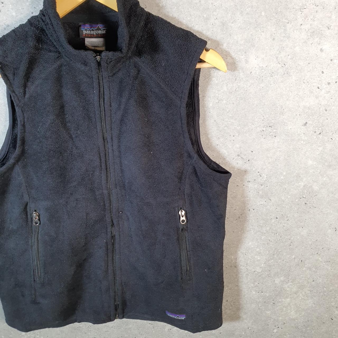 Vintage Patagonia Better Sweater Full Zip Fleece Vest Womens Medium Black