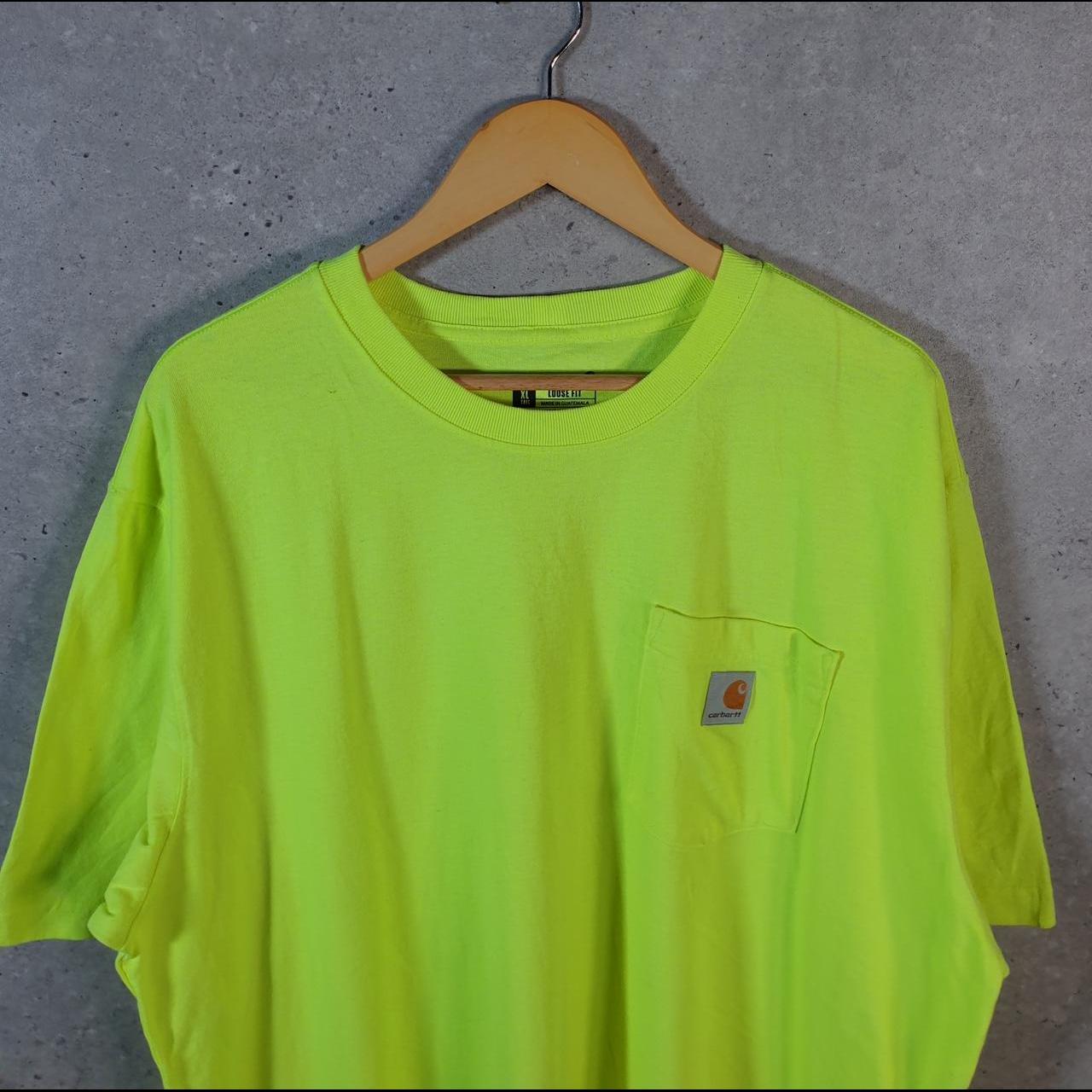 Vintage Carhartt Pocket T Shirt Men’s XL Tall Green Workwear Chore Utility Loose Fit C9290