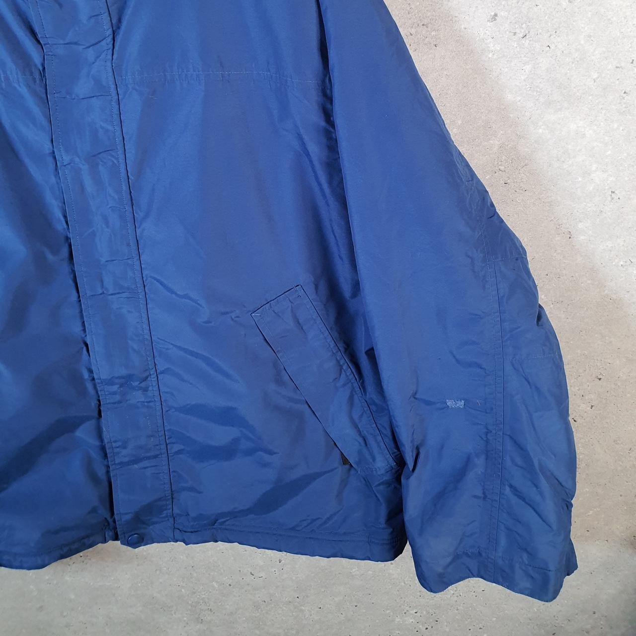 Vintage L.L. Bean Outdoors Nylon Jacket Mens XL Navy Blue Full Zip Waterproof