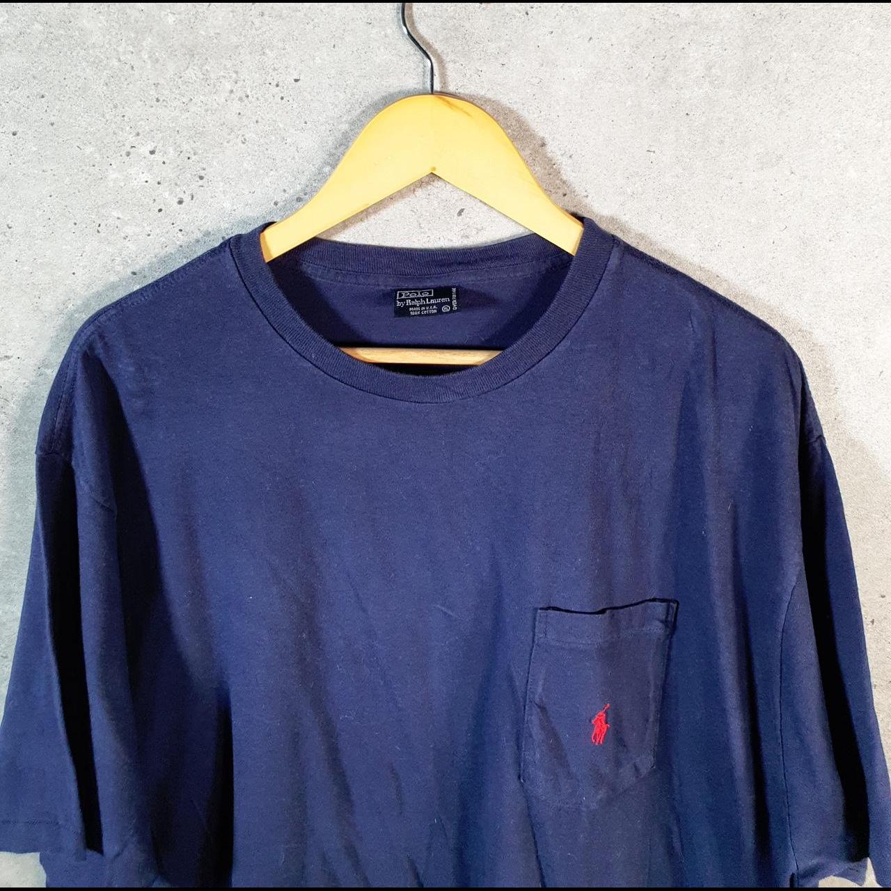 Vintage Ralph Lauren Polo Sport T Shirt Men’s XL Blue Classic Fit Embroidered Pony C8659