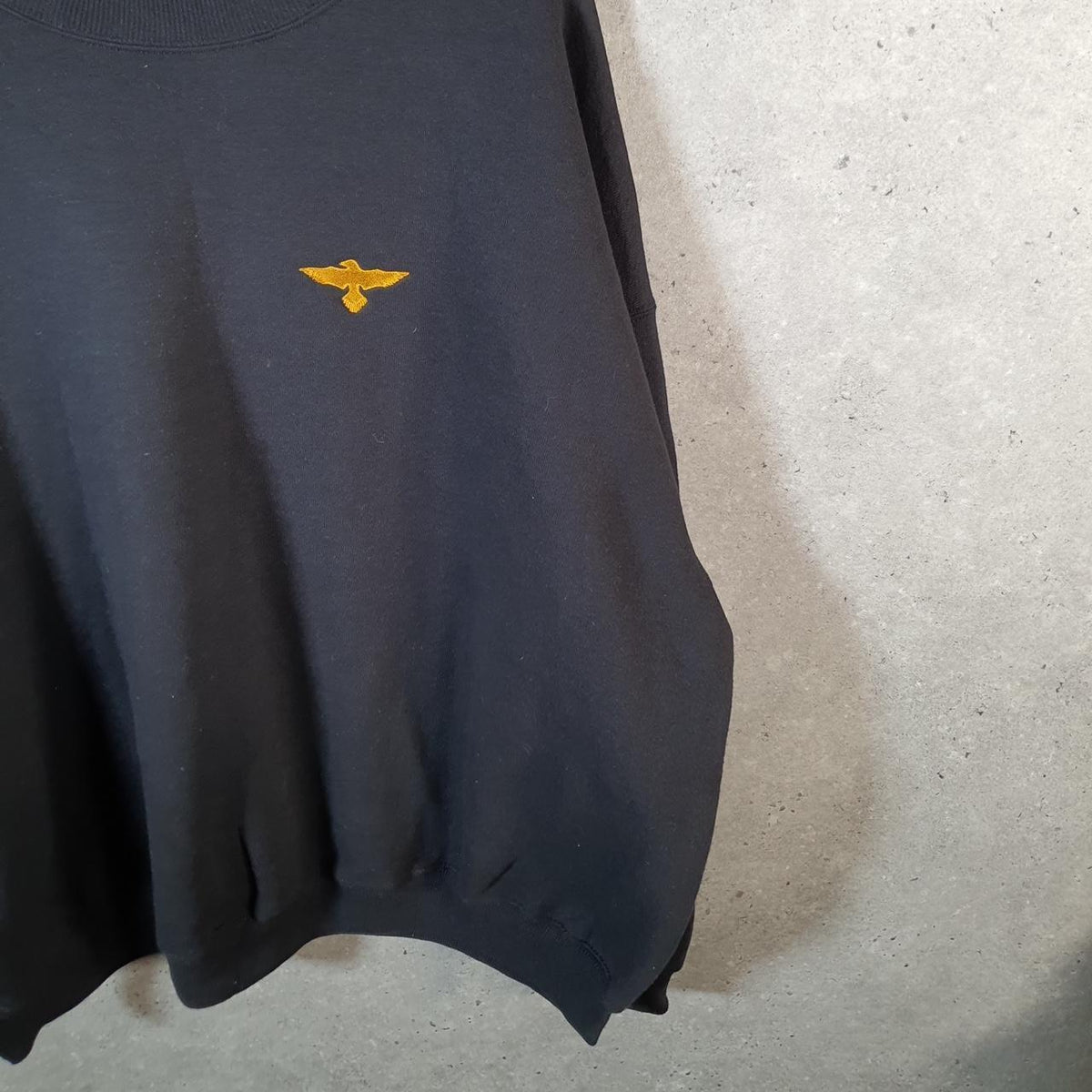 Vintage Lee Heavyweight Sweatshirt Men’s 3XL Black USA Pullover Embroidered Angel