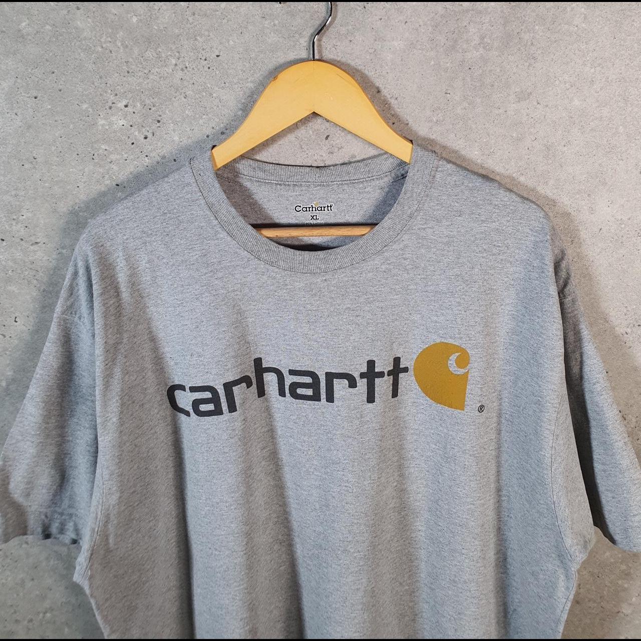 Vintage Carhartt Pocket T Shirt Men’s XL Grey Workwear Chore Utility Loose Fit C9236
