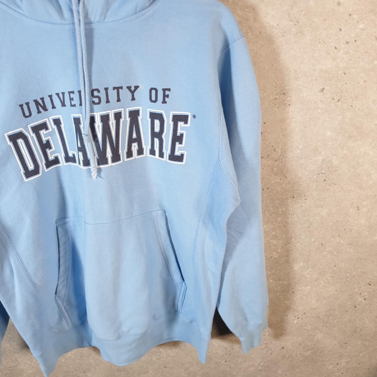 MV Sport University Of Delaware Hoodie Mens Small Blue Pullover USA