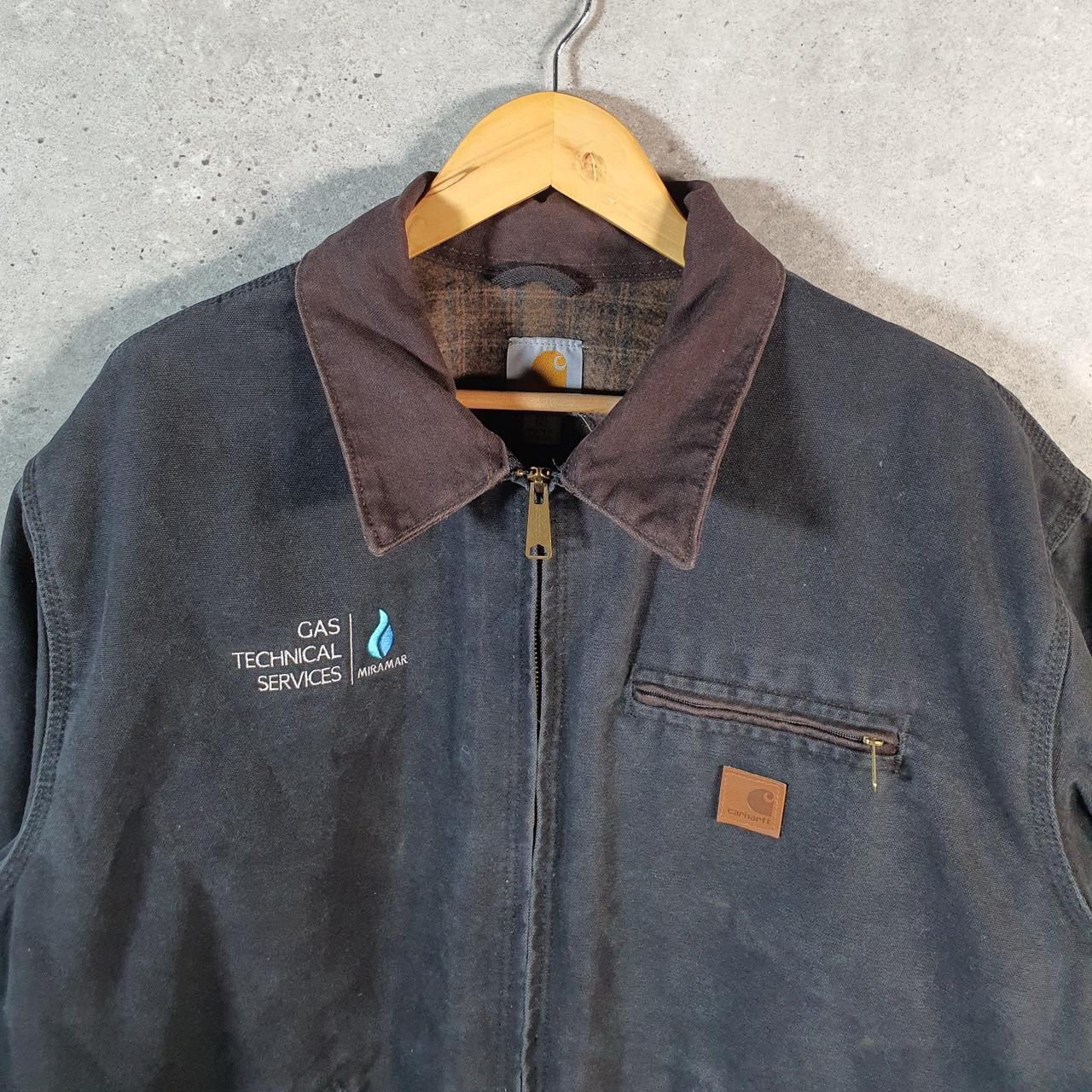 Vintage Carhartt Detroit Jacket Men’s 2XL Black J97 BLK Workwear Canvas USA G2109