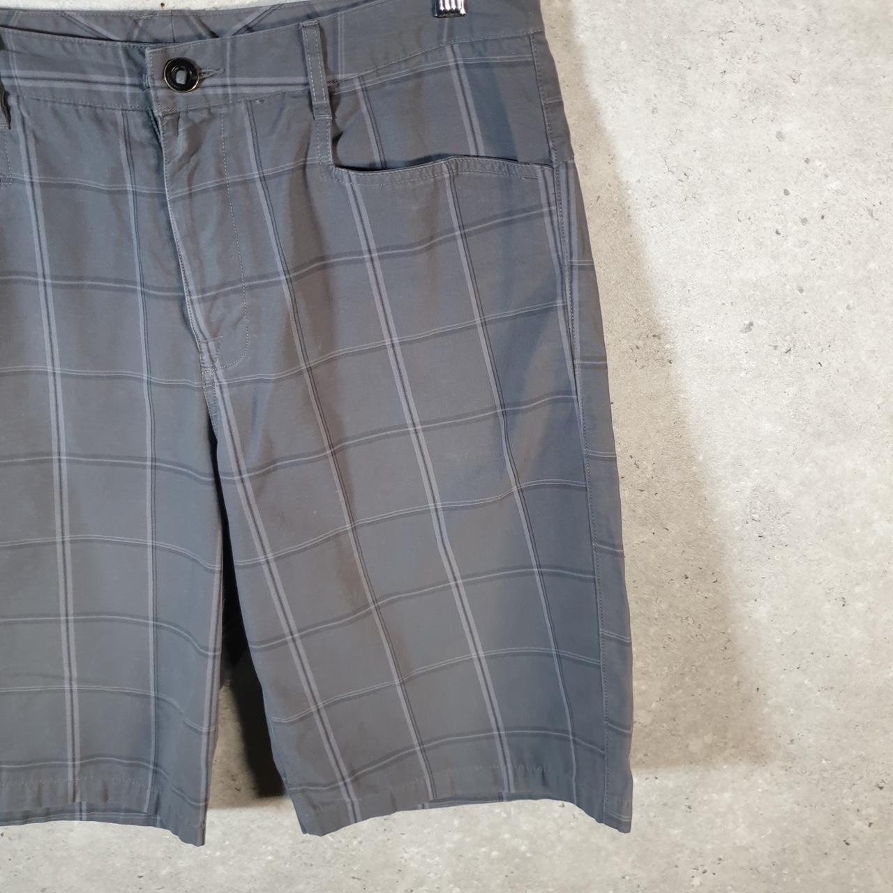 Vintage The North Face TNF Shorts Jorts Chino Cargo Men’s W34 Grey Checkered Cotton