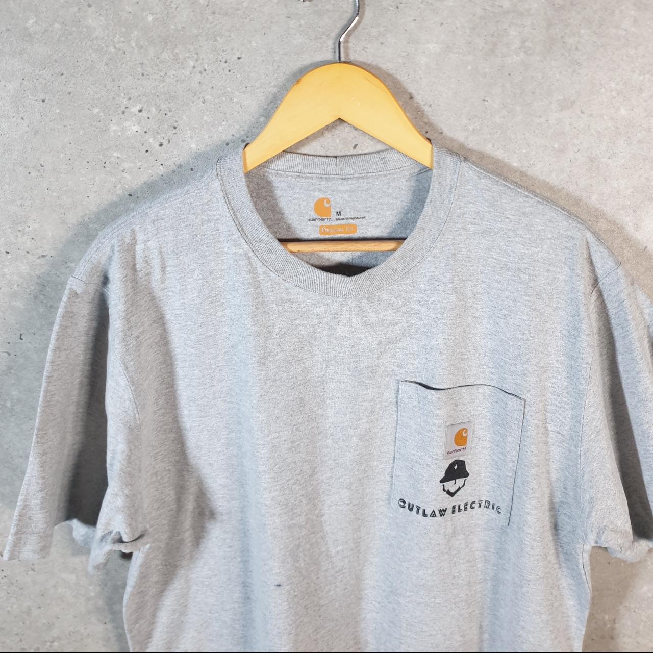 Vintage Carhartt Pocket T Shirt Men’s Medium Grey Workwear Chore Utility Original Fit C9301