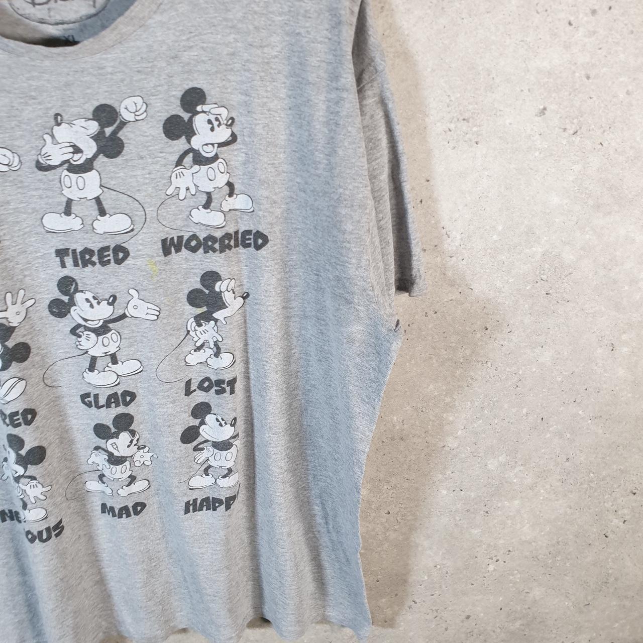 Vintage Disney Land Mickey Mouse T Shirt Men’s XL Grey Logo Graphic Cartoon