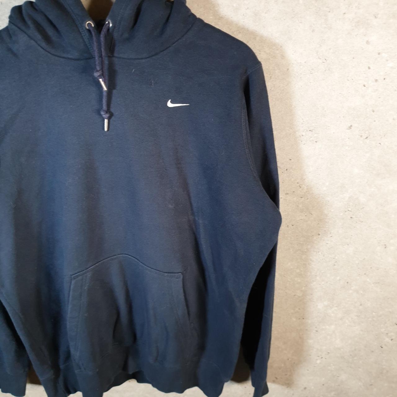 Vintage Nike Stars Embroidered Hoodie Men’s XL Black Swoosh Y2K Pullover