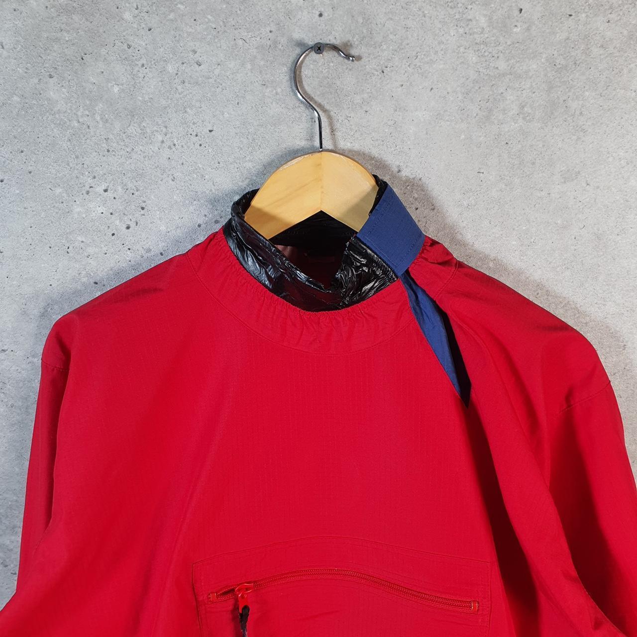 Vintage Patagonia 90s Shell Sweatshirt Jacket Mens Medium Red Pullover Windbreaker Big Fish Vintage