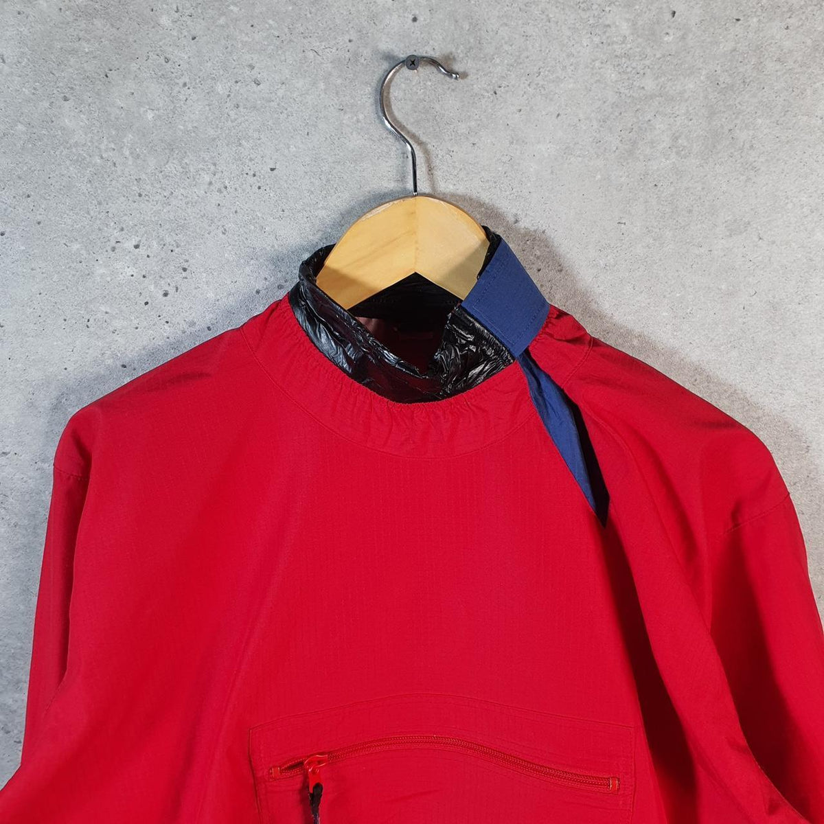 Vintage Patagonia 90s Shell Sweatshirt Jacket Mens Medium Red Pullover Windbreaker Big Fish Vintage