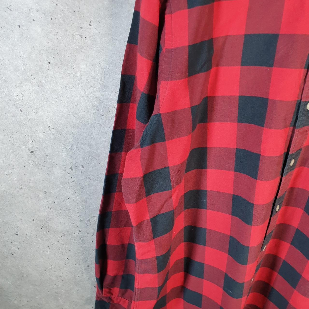 Vintage Ralph Lauren Button Down Shirt Men’s XL Red Checkered Classic Fit Pony