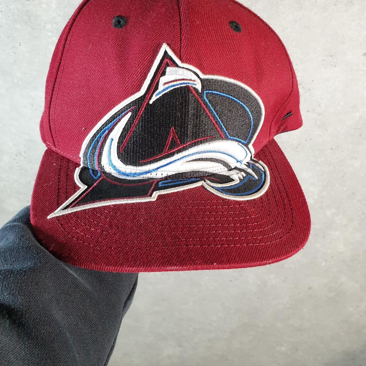 Vintage NHL Colorado Avalanche Adjustable Cap Men’s USA Spellout Athletic Sports C8544