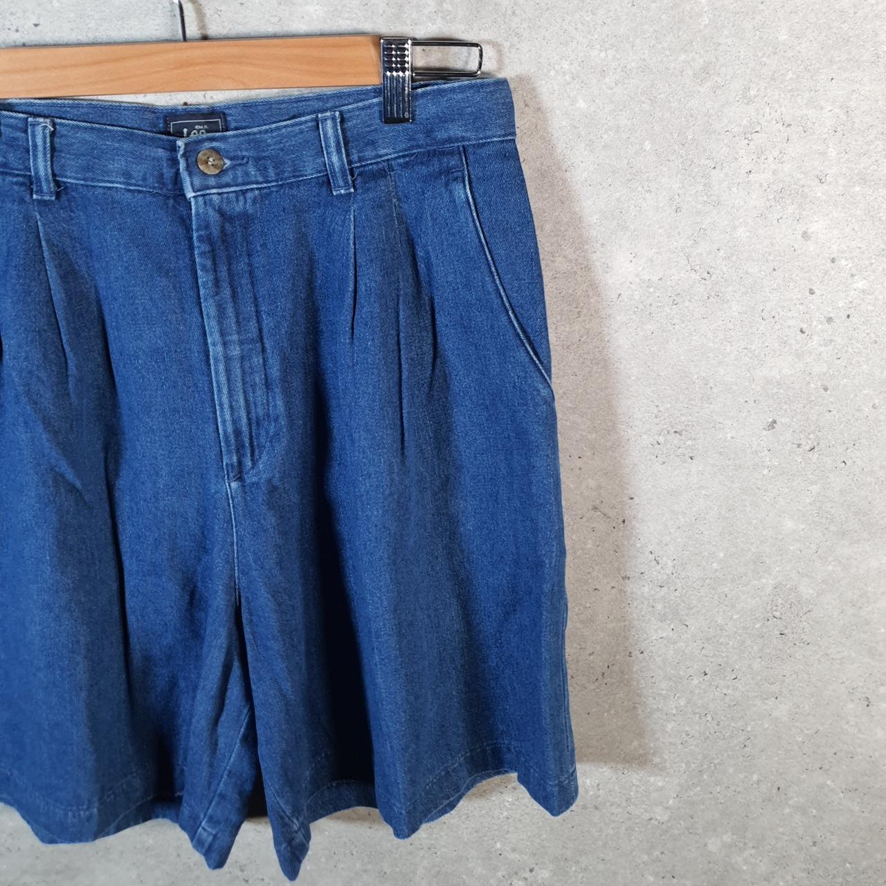 Vintage Lee Baggy Shorts Jorts Cargo Womens W30 Blue Denim Relaxed Cargo