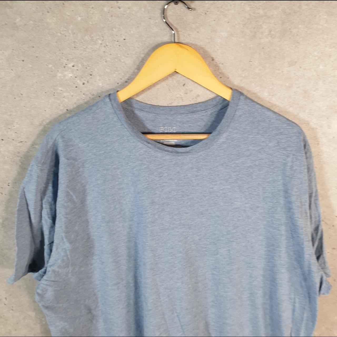 Vintage Ralph Lauren Polo T Shirt Men’s Large Blue Embroidered Classic Fit Pony C8574