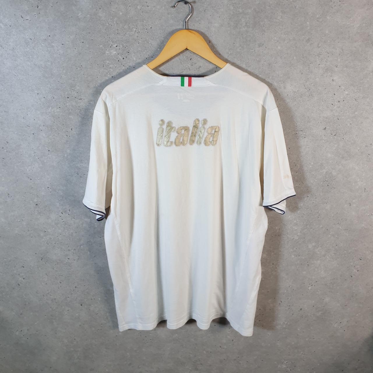 Vintage Puma Italia Italy Soccer T Shirt Mens 2XL White sports Logo Athletic