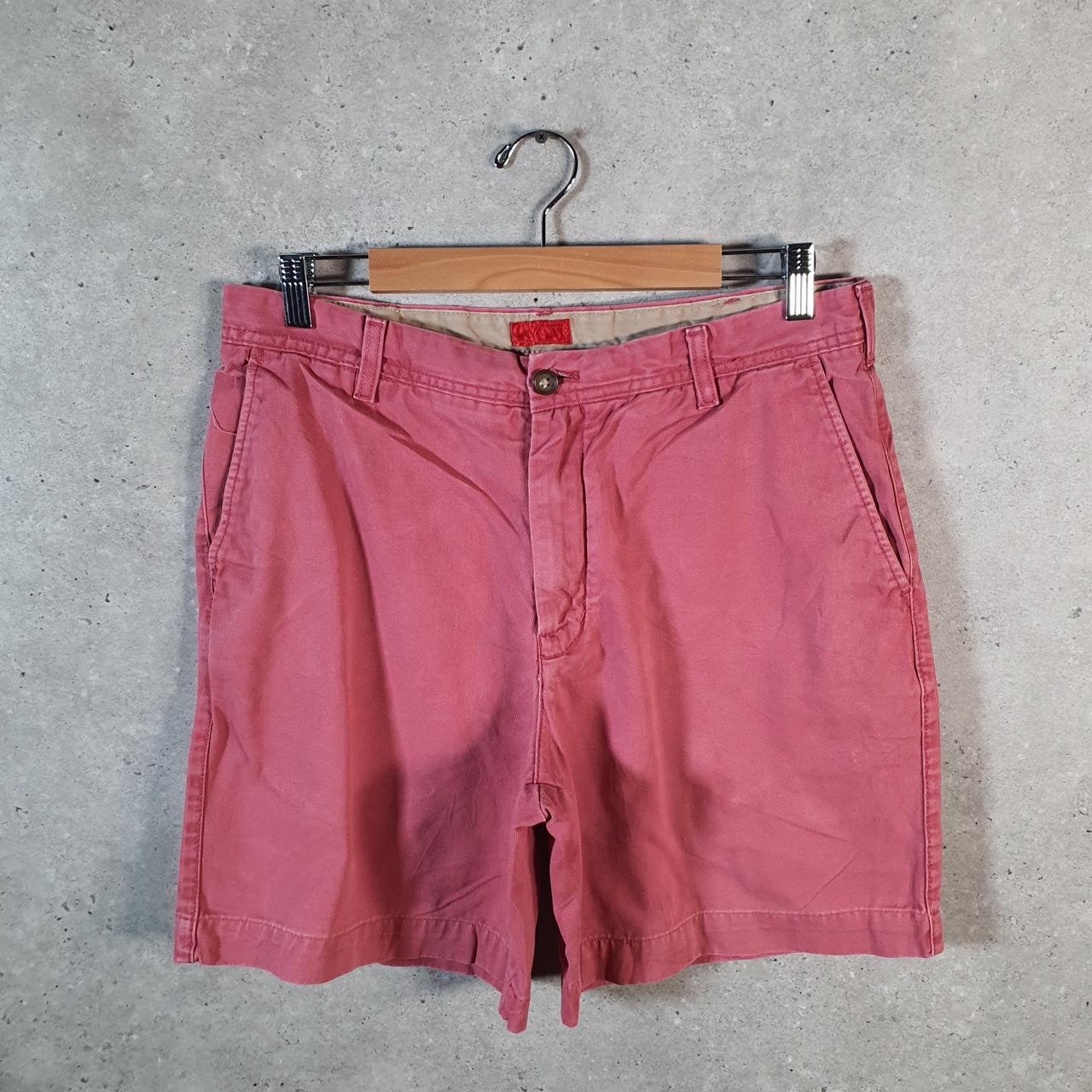 Vintage Izod Golf Chino Shorts Jorts Cargo Men’s W34 Pink Baggy Cotton A4407