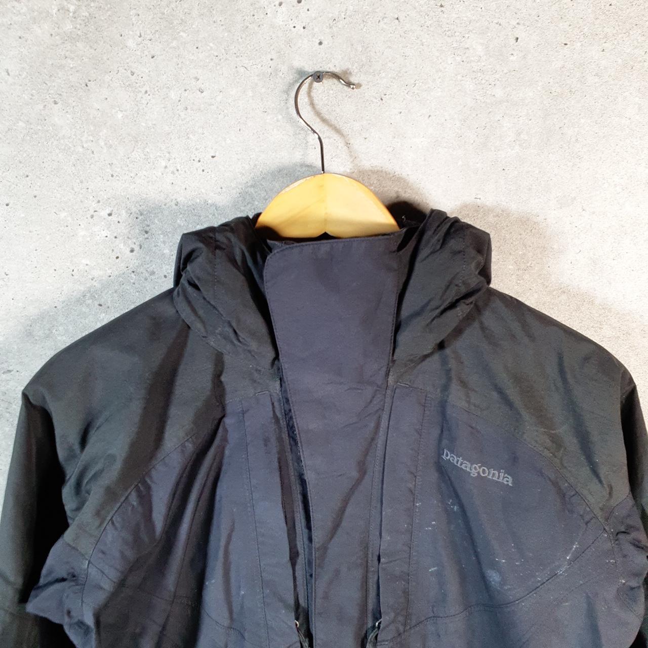 Vintage Patagonia GoreTex Jacket Womens XS Black Full Zip Lightweight Windbreaker Big Fish Vintage
