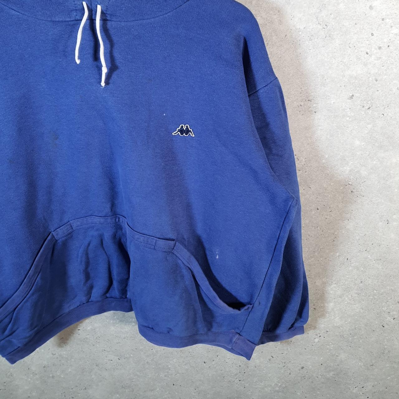 Vintage Robbe Di Kappa 90s Hoodie Men’s Medium Baggy Blue Pullover Logo