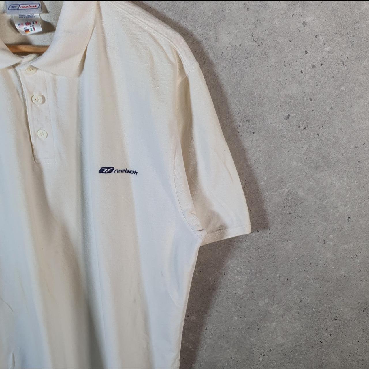 Vintage Puma Spellout Polo Shirt Men’s Large White sports Logo Athletic