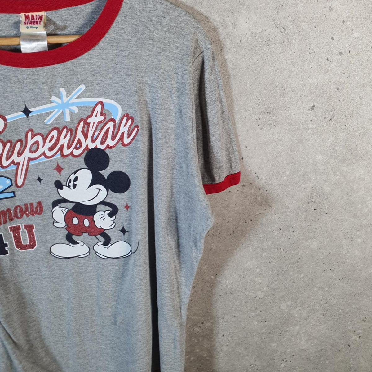 Vintage Disney Land Mickey Mouse T Shirt Men’s XS Grey Graphic Cartoon