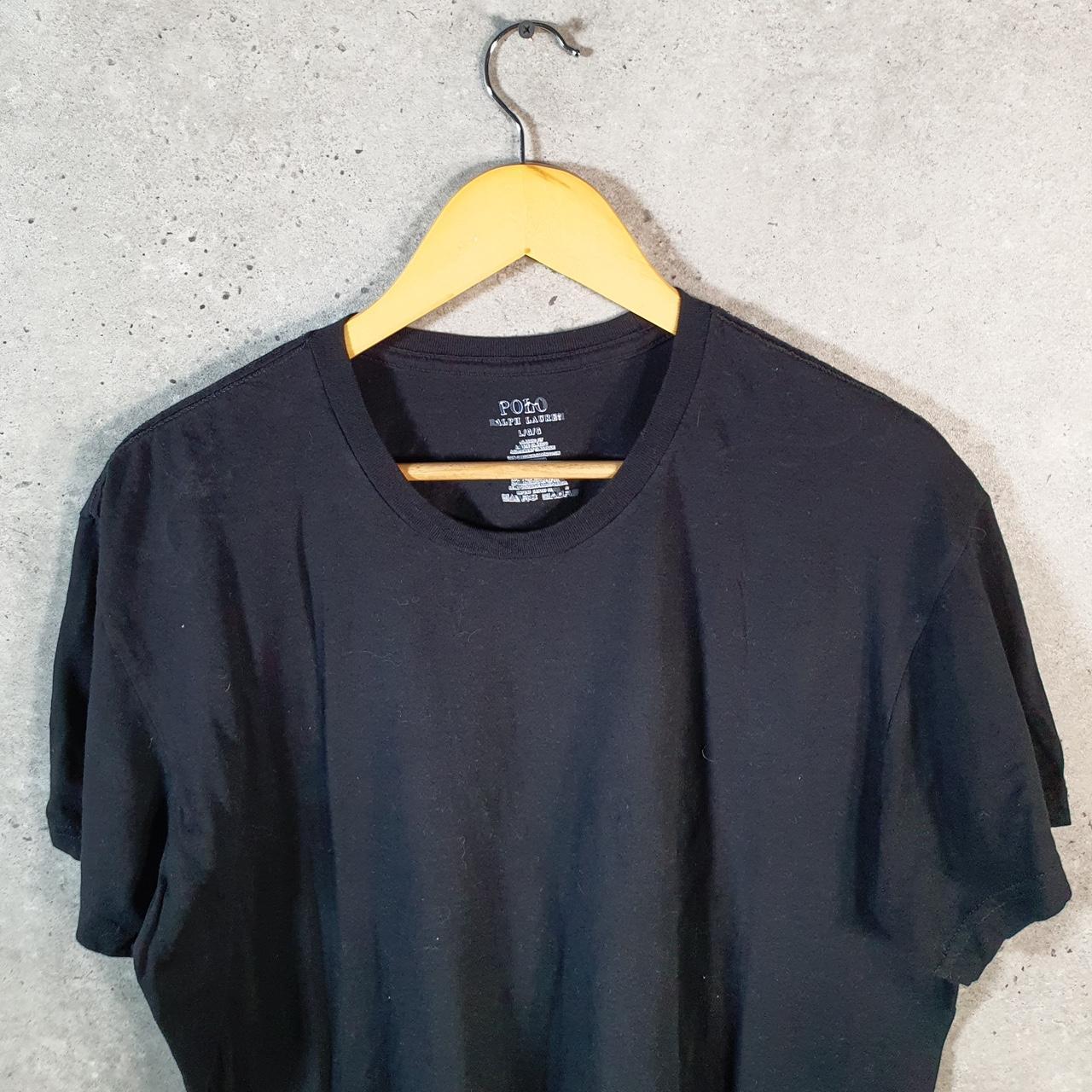 Vintage Ralph Lauren Polo Sport T Shirt Men’s Large Black Classic Fit Embroidered Pony C8634