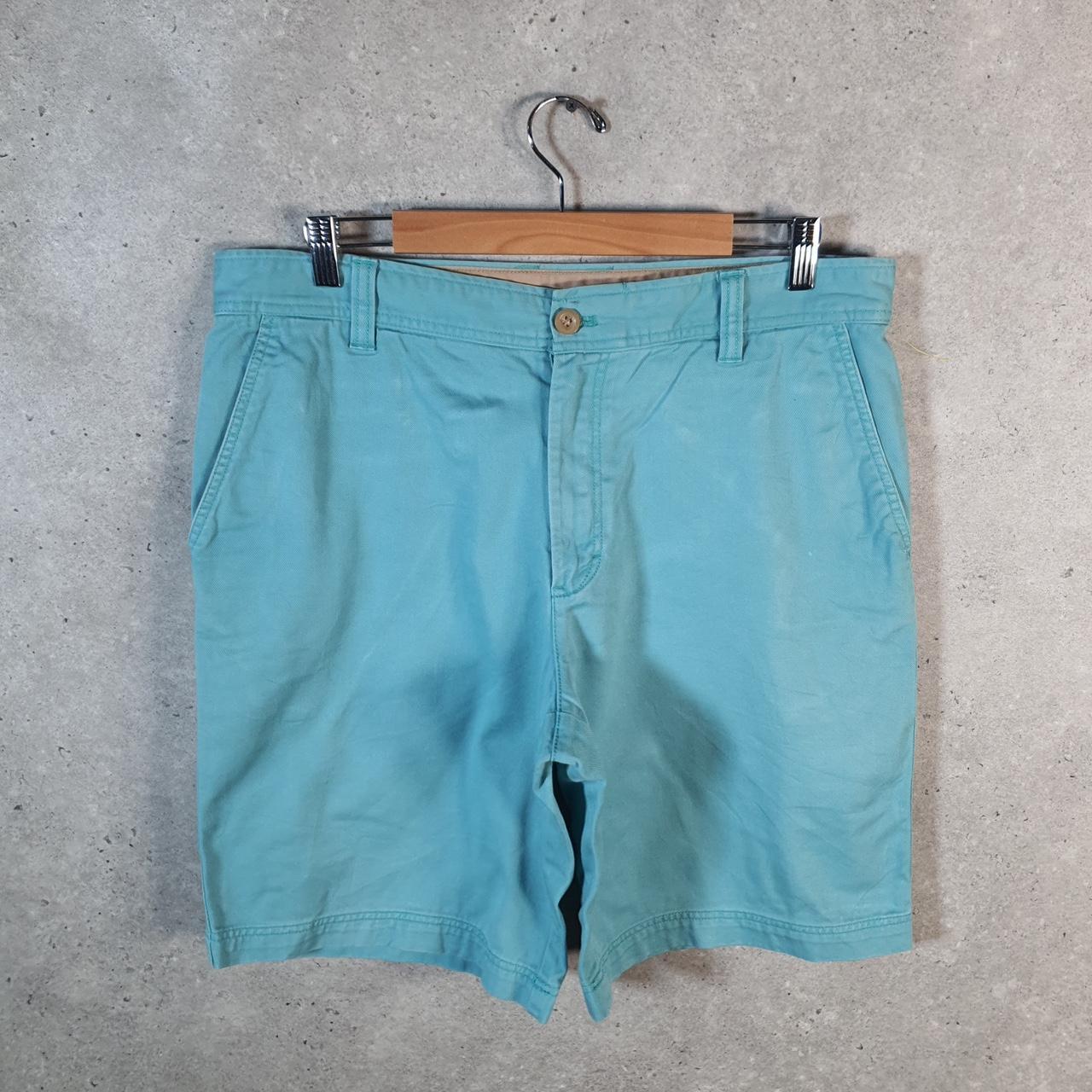 Vintage Izod Golf Chino Shorts Jorts Cargo Men’s W36 Blue Baggy Cotton